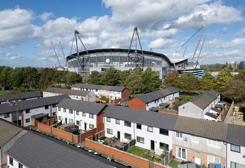 The Etihad Stadium, the home ground of Manchester City football club, on September 30. Photo: AFP The Etihad Stadium, the home ground of Manchester City football club, on September 30. Photo: AFP
