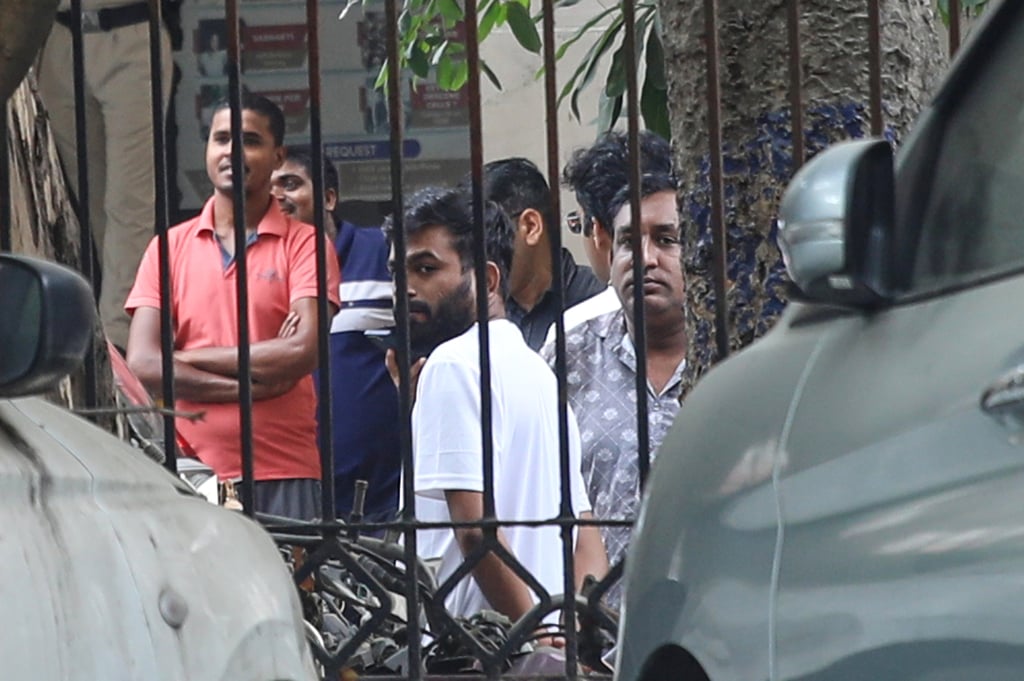 Cockroach Janta Party founder Abhijeet Dipke (centre) stands outside a court following his release in New Delhi, India, on Sunday. Photo: AP Cockroach Janta Party founder Abhijeet Dipke (centre) stands outside a court following his release in New Delhi, India, on Sunday. Photo: AP