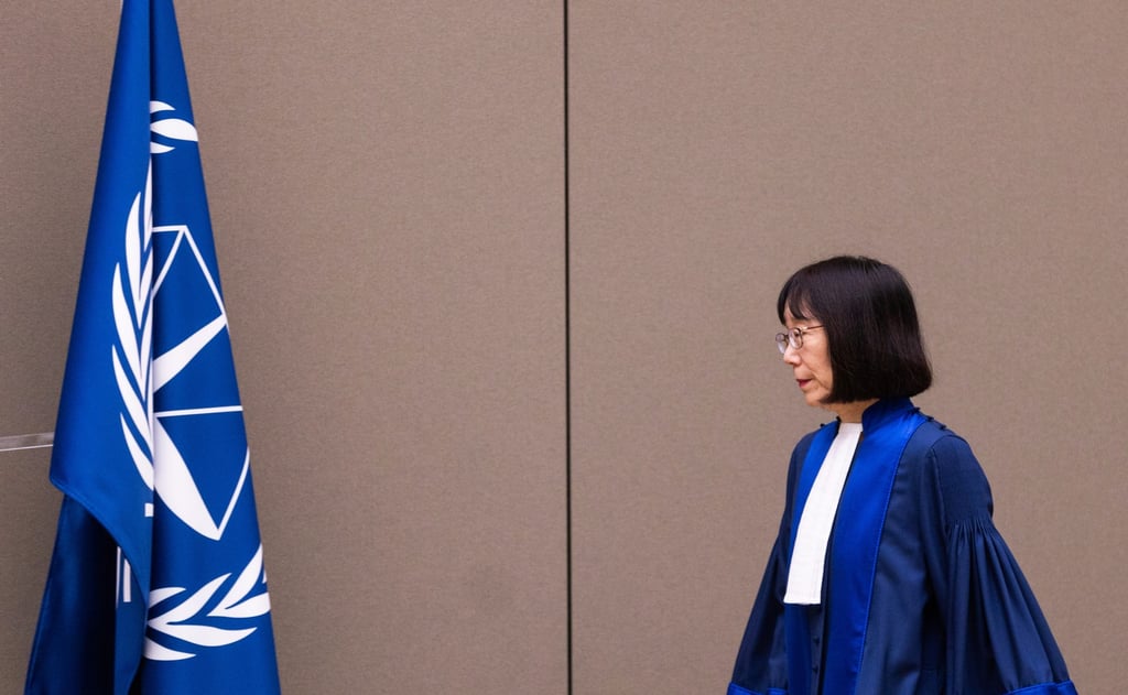 Japanese judge Tomoko Akane, president of the International Criminal Court, was sanctioned by the United States this year. Photo: AP