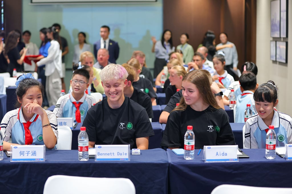 Chinese and American students interact at the 2026 China-US Basic Education Dialogue and China-US Youth Cultural Exchange Camp on June 2 in Haikou, Hainan province. Photo: Getty Images Chinese and American students interact at the 2026 China-US Basic Education Dialogue and China-US Youth Cultural Exchange Camp on June 2 in Haikou, Hainan province. Photo: Getty Images