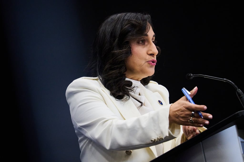 Canadian Foreign Minister Anita Anand says Ottawa seeks to double its non-US trade over the next decade through bilateral and multilateral trade agreements. Photo: The Canadian Press via AP