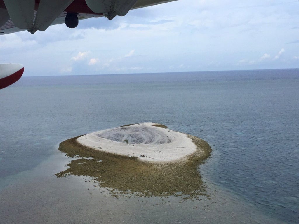 Luconia Breakers as photographed from a Malaysian maritime surveillance plane. Photo: Handout
