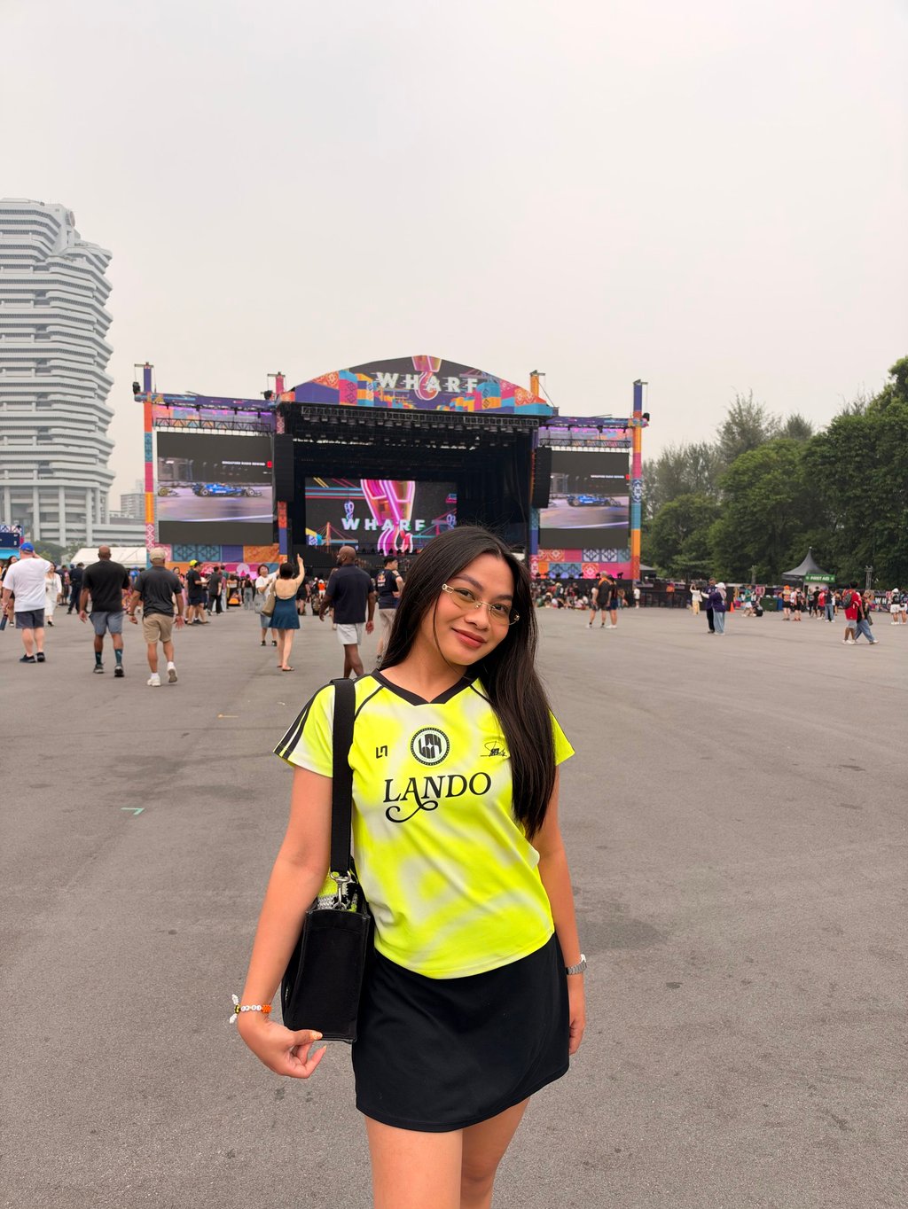 F1 fan Daniela Cruz at the Singapore Grand Prix over the weekend. Photo: Daniela Cruz F1 fan Daniela Cruz at the Singapore Grand Prix over the weekend. Photo: Daniela Cruz