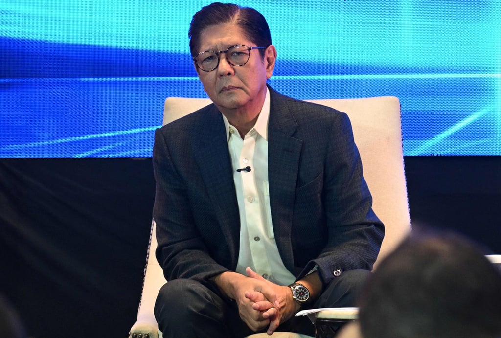 Philippine President Ferdinand Marcos attends the Foreign Correspondents’ Association of the Philippines forum in Manila in August. Photo: AFP