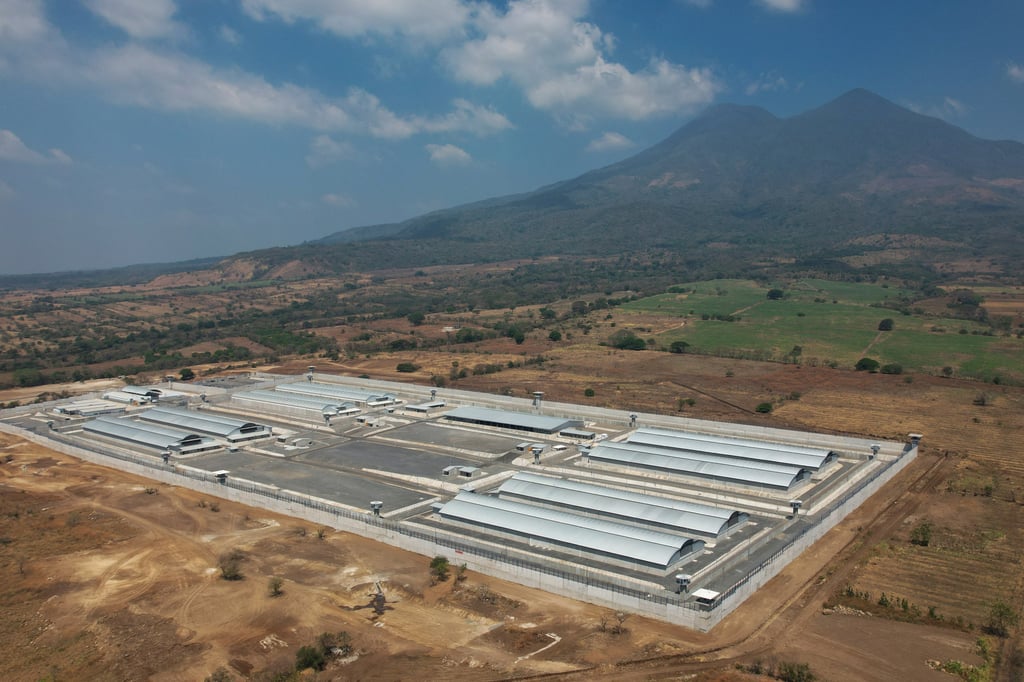 El Salvador’s CECOT in Tecoluca. Photo: AP