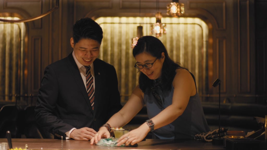 Kevin Lai, head mixologist at The St Regis Bar in Macau, and Meng Shu, a glass artist and lecturer, collaborated to craft a cocktail accompanied by a sculptural glass piece. Kevin Lai, head mixologist at The St Regis Bar in Macau, and Meng Shu, a glass artist and lecturer, collaborated to craft a cocktail accompanied by a sculptural glass piece.