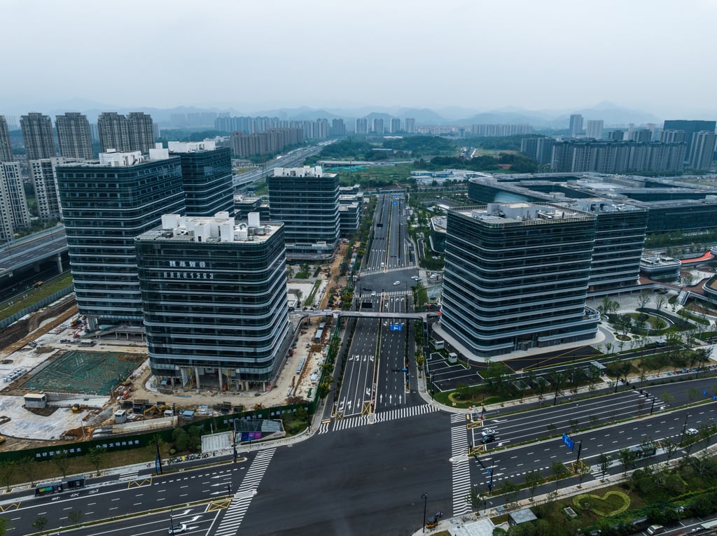 Hangzhou is facing intense online backlash as critics accuse China’s leading tech hub of being backward for strictly enforcing a 7pm–7am dog-walking curfew. Photo: Costfoto/Nur via Getty Images