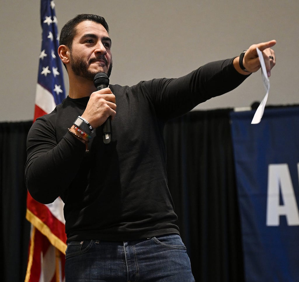 Democratic US Senate candidate Abdul El-Sayed speaks during a campaign town hall event in Warren, Michigan, October 3. Photo: TNS Democratic US Senate candidate Abdul El-Sayed speaks during a campaign town hall event in Warren, Michigan, October 3. Photo: TNS