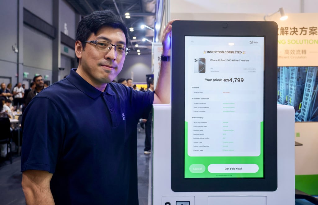 Rock Lau, assistant manager of AHS Device Hong Kong, says the city serves as both an inspection centre and a transit hub for exports to Dubai. Photo: Jonathan Wong