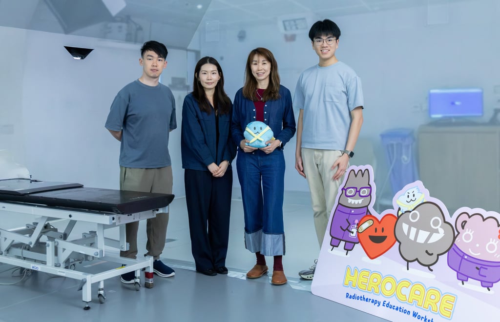 Professor Shara Lee with the HEROCARE team at PolyU’s HiVE facility. Photo: Kong Yat-pang Professor Shara Lee with the HEROCARE team at PolyU’s HiVE facility. Photo: Kong Yat-pang