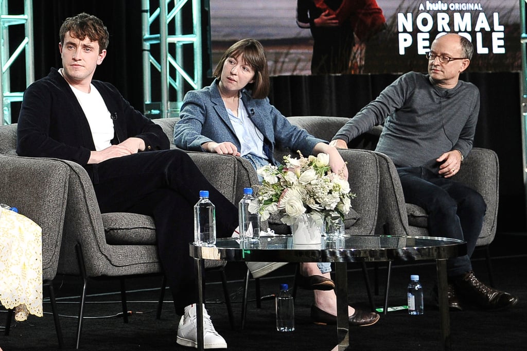 (From left) Actor Paul Mescal, author Sally Rooney and CEO of Element Pictures Ed Guiney take part in Hulu’s “Normal People” panel during the Winter 2020 Television Critics Association Press Tour on January 17, 2020, in Pasadena, California. Photo: Invision/AP (From left) Actor Paul Mescal, author Sally Rooney and CEO of Element Pictures Ed Guiney take part in Hulu’s “Normal People” panel during the Winter 2020 Television Critics Association Press Tour on January 17, 2020, in Pasadena, California. Photo: Invision/AP