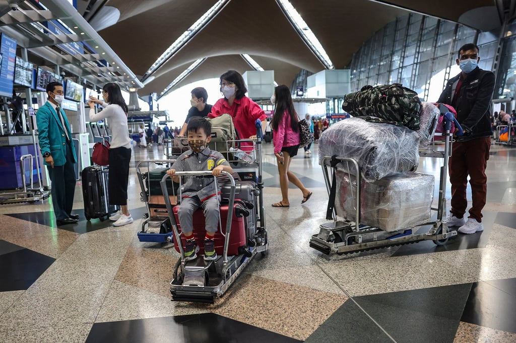 Passengers at Kuala Lumpur International Airport in Sepang, Malaysia, in January 2023. Photo: EPA Passengers at Kuala Lumpur International Airport in Sepang, Malaysia, in January 2023. Photo: EPA