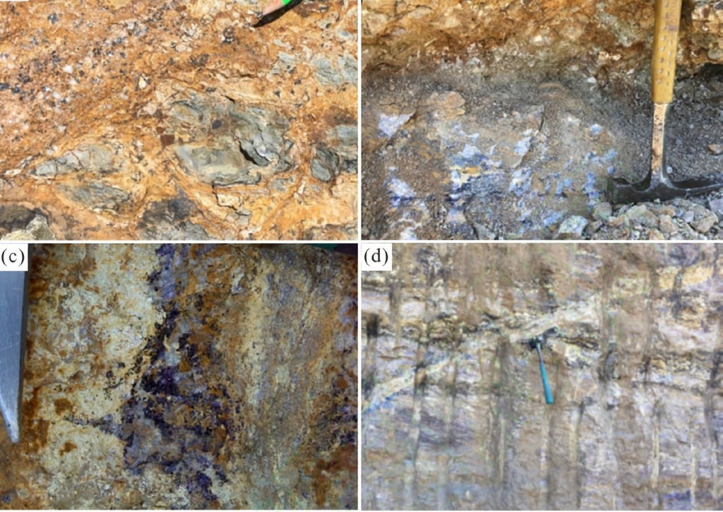 Field photos of the main geological units of the Kizilcaoren deposit. Photo: Handout