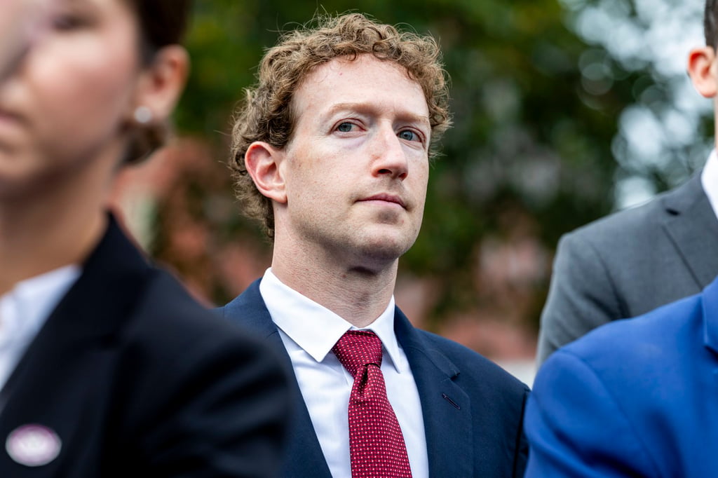 Meta CEO Mark Zuckerberg stands outside the West Wing of the White House in September. Photo: EPA Meta CEO Mark Zuckerberg stands outside the West Wing of the White House in September. Photo: EPA