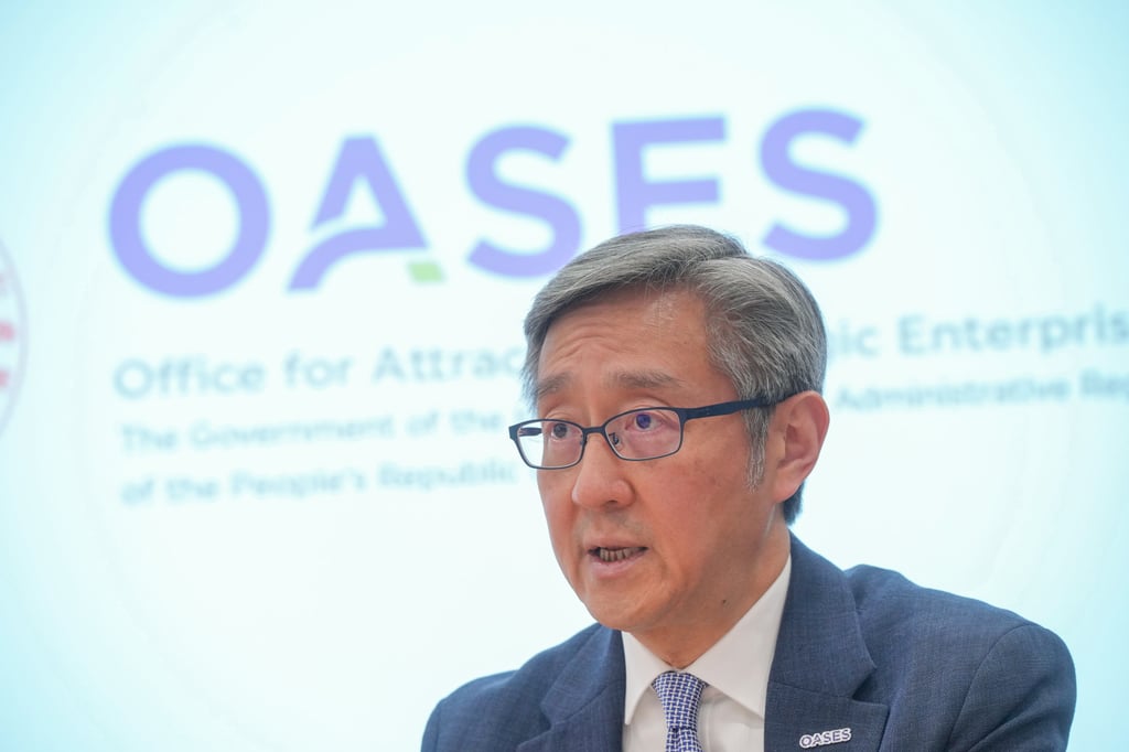 Peter Yan says the 18 enterprises will bring 1,600 jobs. Photo: May Tse Peter Yan says the 18 enterprises will bring 1,600 jobs. Photo: May Tse