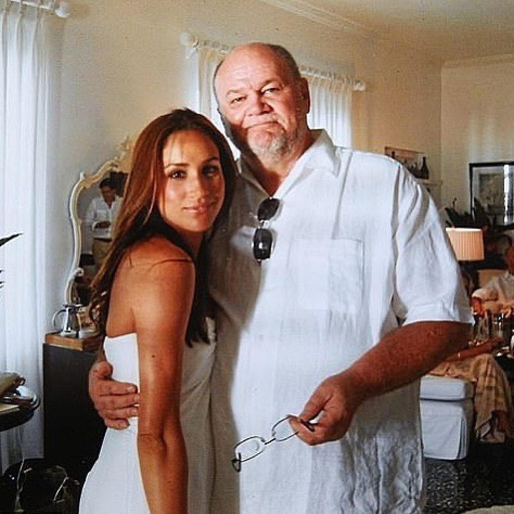 Meghan Markle with her father Thomas Markle. Photo: Instagram/timelessmagg Meghan Markle with her father Thomas Markle. Photo: Instagram/timelessmagg