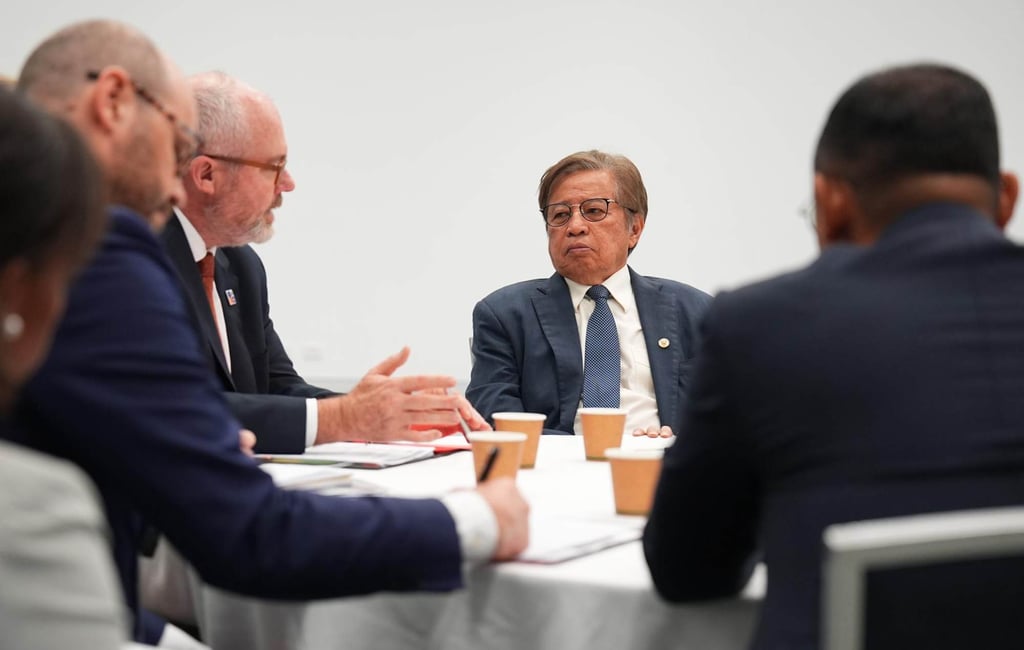Sarawak Premier Abang Johari Openg attends a meeting with Australia during the Asean-Australia Business Forum in 2024. Photo: Sarawak Public Communication Unit