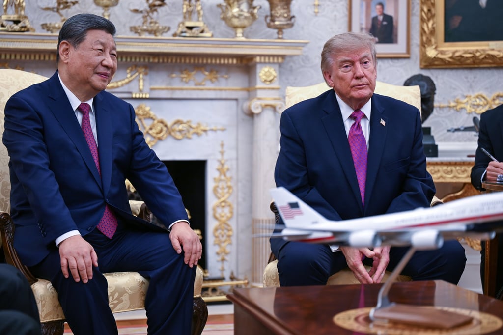 Chinese President Xi Jinping and US President Donald Trump participate in a bilateral meeting in the Oval Office of the White House in Washington, on Thursday, September 24. Photo: EPA Chinese President Xi Jinping and US President Donald Trump participate in a bilateral meeting in the Oval Office of the White House in Washington, on Thursday, September 24. Photo: EPA