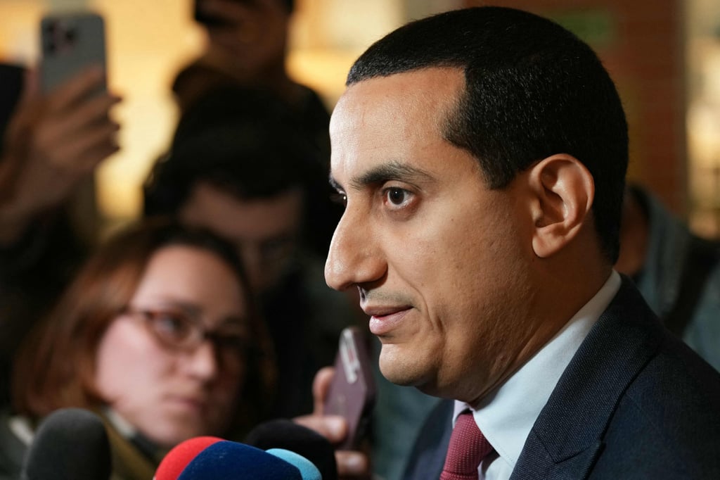 Trappes Mayor Ali Rabeh speaks to the press after the fatal shooting in his town on Friday. Photo: AFP Trappes Mayor Ali Rabeh speaks to the press after the fatal shooting in his town on Friday. Photo: AFP