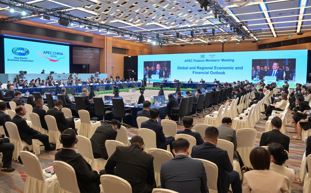 Delegates of the 21 member economies at the recent Apec finance ministers’ meeting held in Hong Kong. Photo: Handout