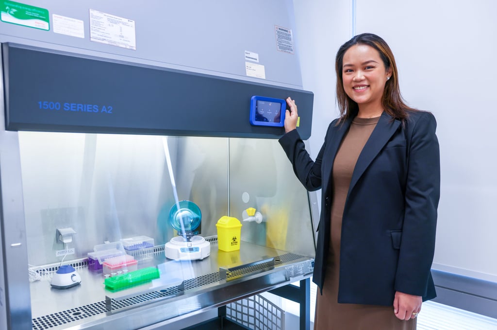 Sigrid Chen Sijie at the Advanced Biomedical Instrumentation Centre at the Science Park. Chen said the centre was turning cutting-edge scientific research into practical tools that could help doctors better assess patients’ health. Photo: Silvia Siu