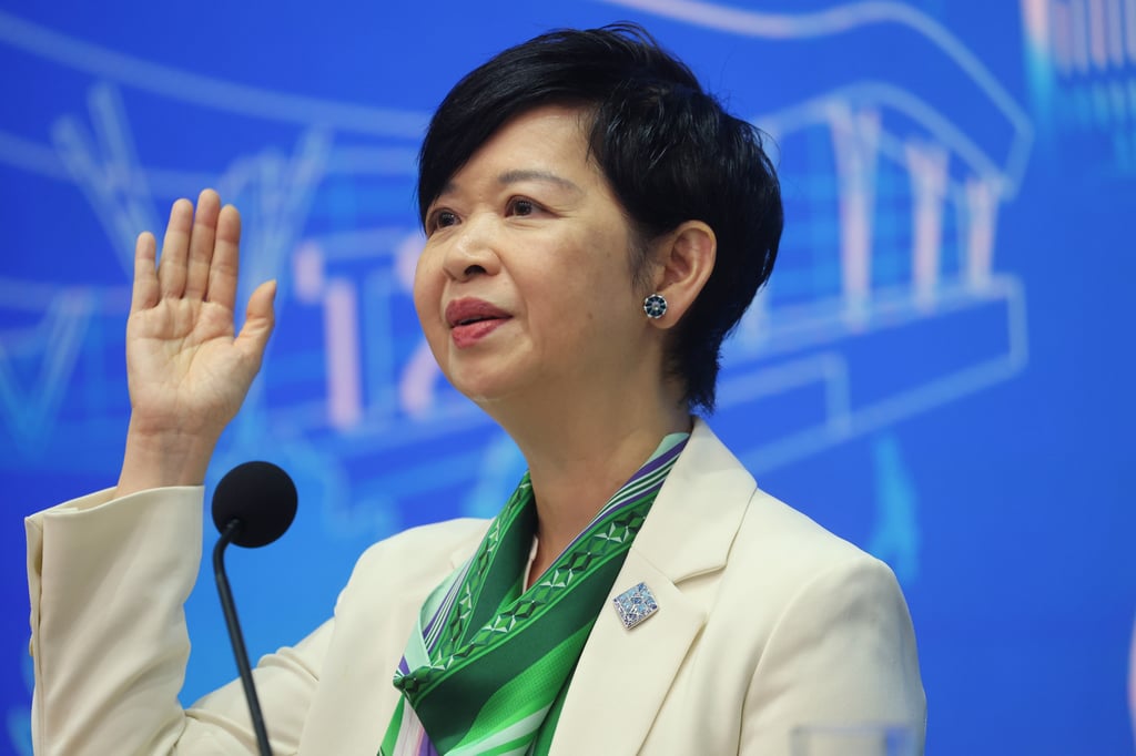 Winnie Ho says the bureau has received applications from about 250 subdivided flats for recognition as basic housing units with 53 approved so far. Photo: Edmond So