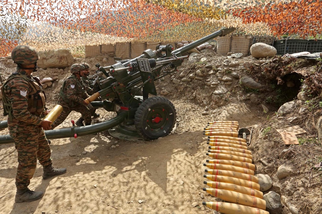 Indian soldiers man an artillery gun. Indian ammunition exports to Europe have increased 1,600 per cent since the Russia-Ukraine war began. Photo: AFP Indian soldiers man an artillery gun. Indian ammunition exports to Europe have increased 1,600 per cent since the Russia-Ukraine war began. Photo: AFP