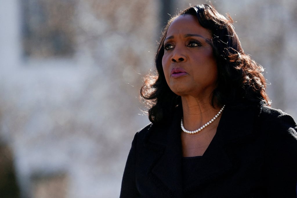 Federal Reserve Governor Lisa Cook walks outside the US Supreme Court in January. Photo: Reuters Federal Reserve Governor Lisa Cook walks outside the US Supreme Court in January. Photo: Reuters
