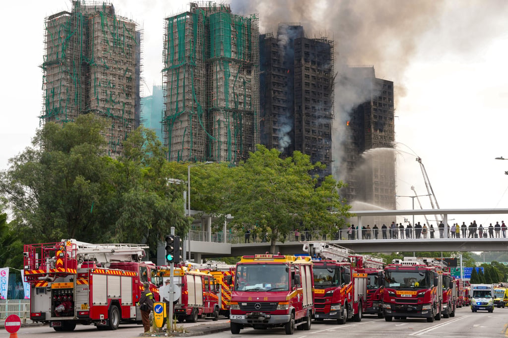 Four government departments were slammed for not sharing information that could have led to the removal of fire hazards at Wang Fuk Court. Photo: Karma Lo