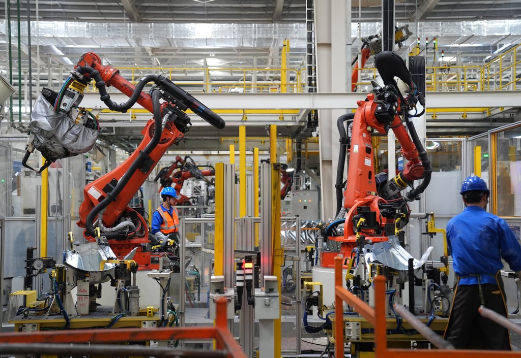 A workshop of Chinese carmaker BYD in Jiangxi province. Photo: Xinhua