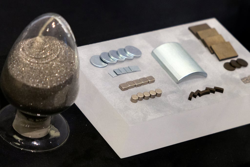 The European Automobile Manufacturers’ Association said there was “little or no alternative supply base” for rare earths, magnets, battery materials, displays and some semiconductors. Photo: Reuters The European Automobile Manufacturers’ Association said there was “little or no alternative supply base” for rare earths, magnets, battery materials, displays and some semiconductors. Photo: Reuters