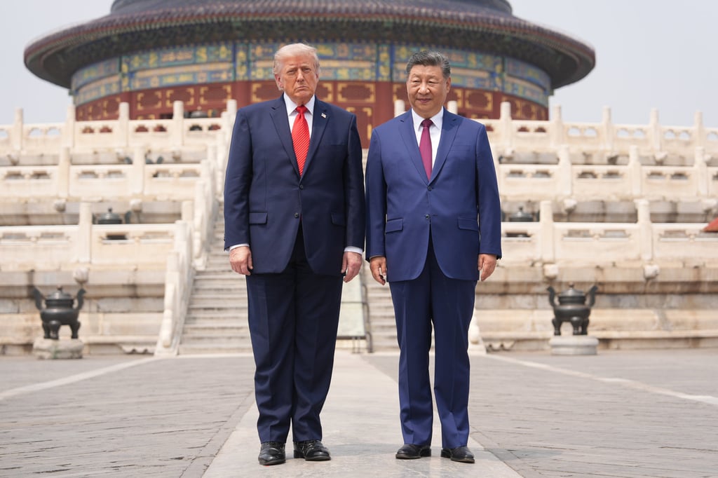 President Donald Trump with Chinese leader Xi Jinping at Beijing’s Temple of Heaven in May. Photo: AP President Donald Trump with Chinese leader Xi Jinping at Beijing’s Temple of Heaven in May. Photo: AP