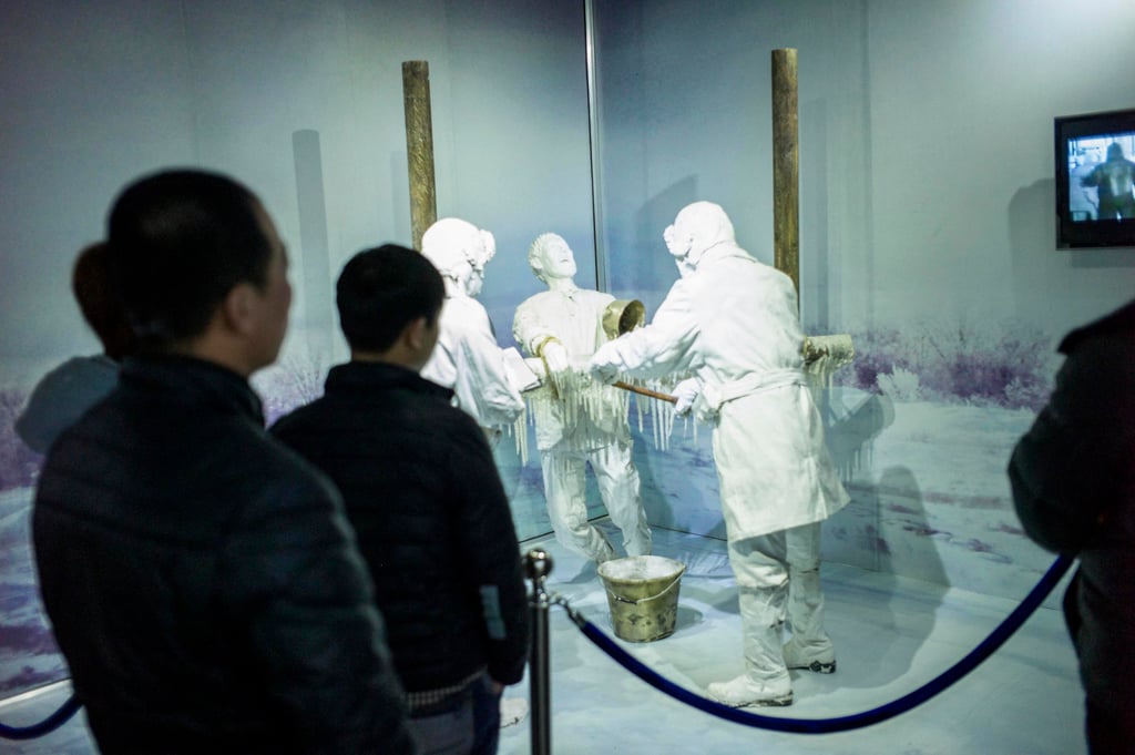 An exhibit recreating human experiments at the Unit 731 museum in Harbin, China. The site operated under strict secrecy. Photo: AFP