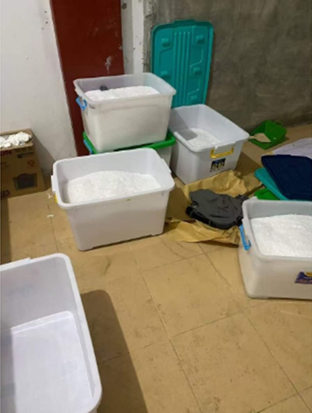 Some of the drugs seized during the joint operation targeting a transnational methamphetamine trafficking network. Photo: