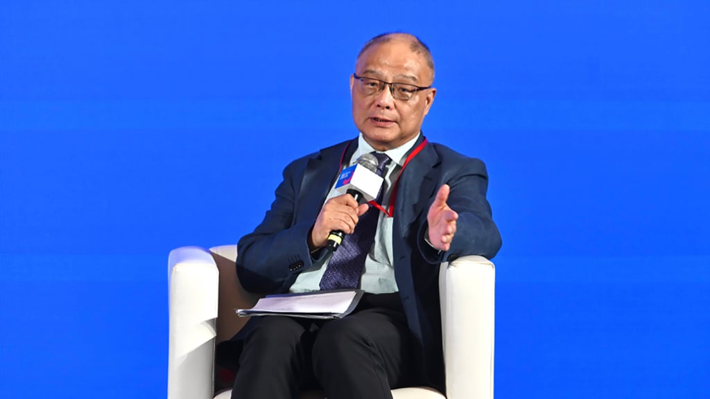 Zhu Feng, a professor of international relations at Nanjing University, speaks at the China-US Intergenerational Dialogue 2026 in Shanghai on October 30. Photo: The Paper