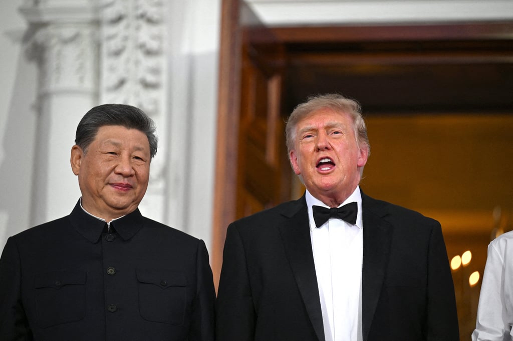 US President Donald J. Trump and Chinese President Xi Jinping at their last meeting in September. After attending the upcoming Quad summit and other engagements in the Philippines, Trump will travel to Shenzhen for his third meeting of the year with Xi. Photo: TNS US President Donald J. Trump and Chinese President Xi Jinping at their last meeting in September. After attending the upcoming Quad summit and other engagements in the Philippines, Trump will travel to Shenzhen for his third meeting of the year with Xi. Photo: TNS