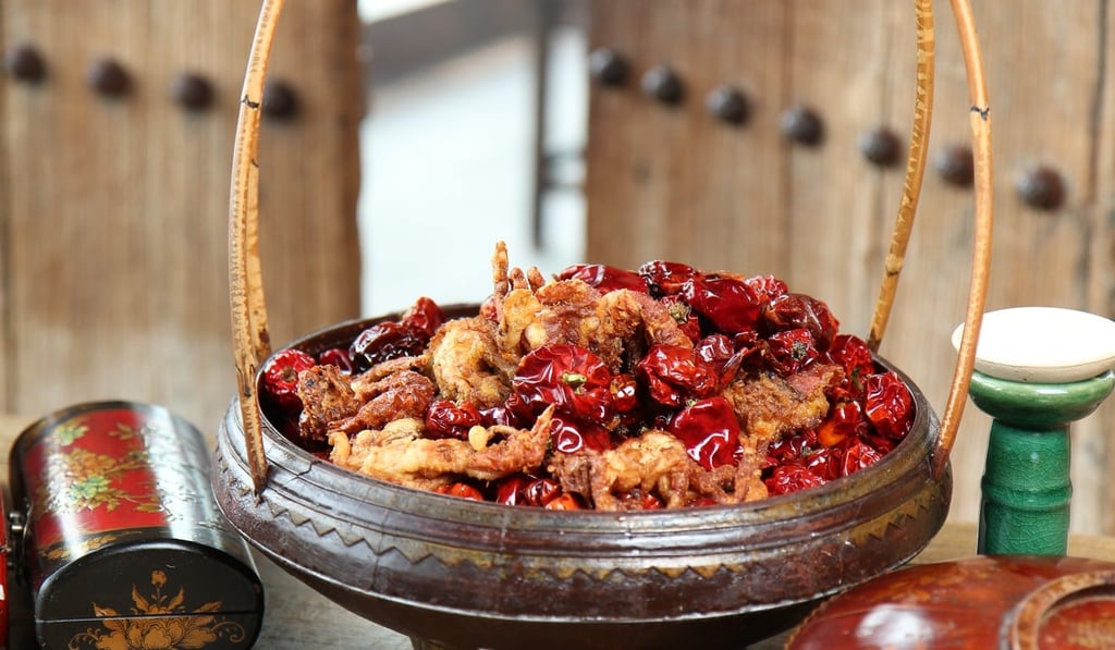 Red lantern crispy soft-shell crabs with Sichuan dried pepper