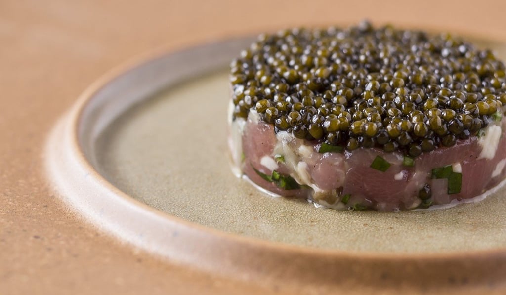 Tuna, veal, oyster and caviar Tuna, veal, oyster and caviar