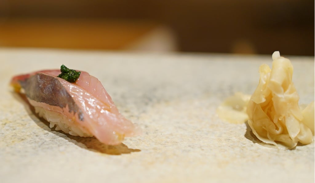 Sushi Saito’s dishes are seasonal.