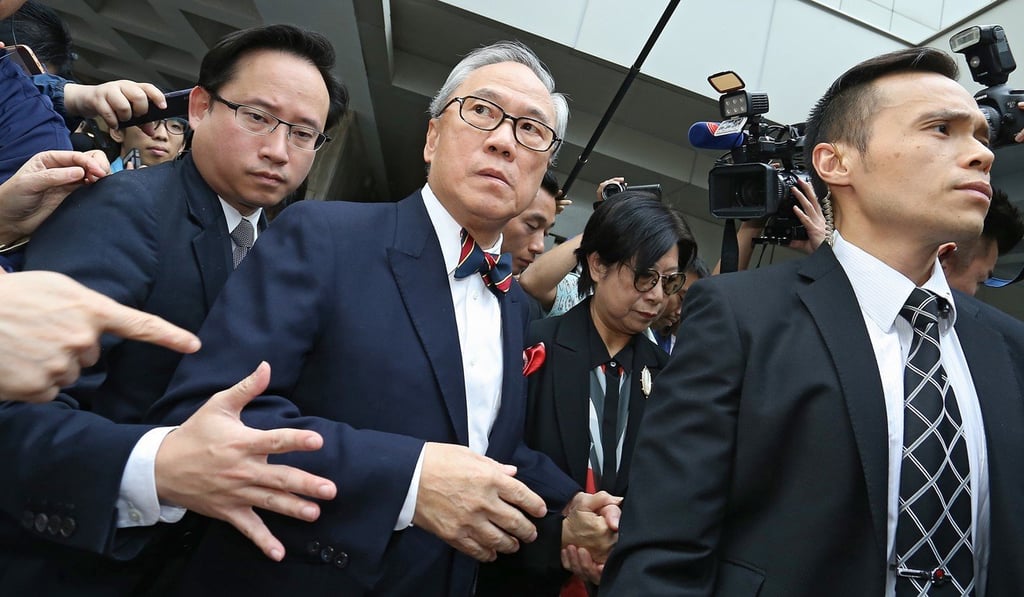 The government spent HK$9.2 million on Donald Tsang’s case last year (pictured in centre). Photo: Dickson Lee/SCMP