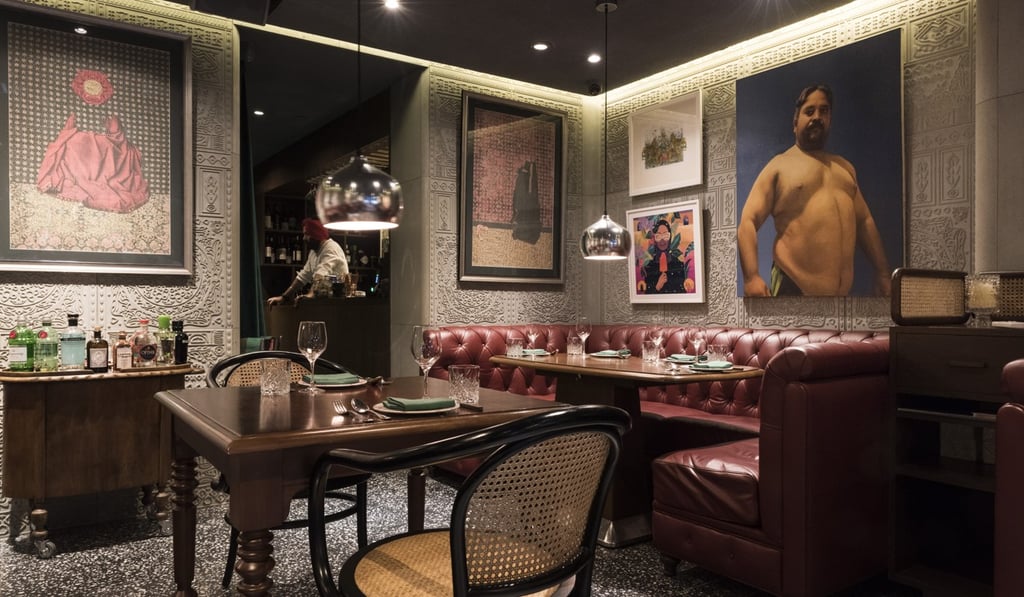 The colonial-style interior at the New Punjab Club. The colonial-style interior at the New Punjab Club.