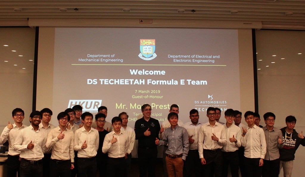 Mark Preston with the University of Hong Kong students.