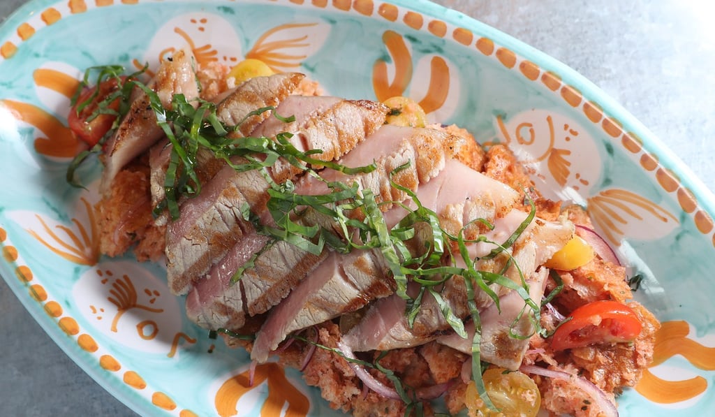 Tuna maremma with panzanella salad at Osteria Marzia. Photo: K.Y. Cheng