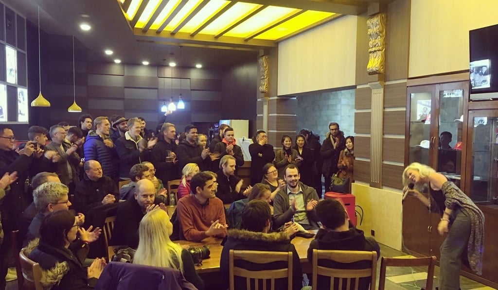 Joss Stone performing in a bar in Pyongyang. Photo: AFP/Koryo Tours Joss Stone performing in a bar in Pyongyang. Photo: AFP/Koryo Tours