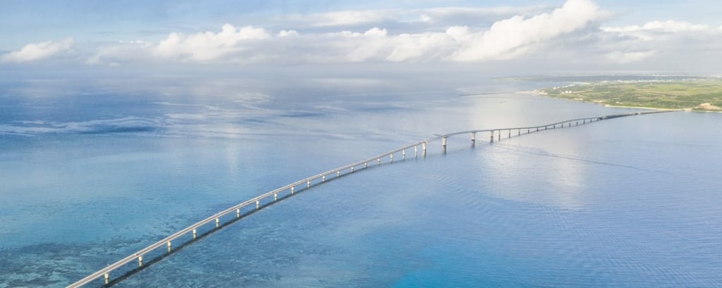 The Irabu-Ohashi Bridge connecting Miyako Island and Irabu Island, in Japan’s Okinawa prefecture. Photo: Marriott.com