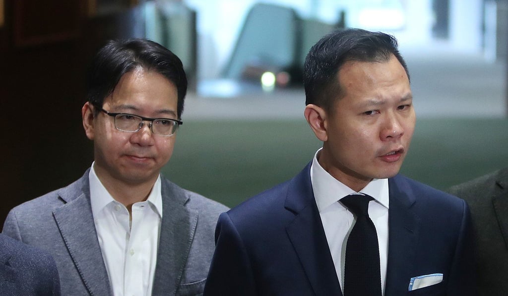 Charles Mok (left) and Dennis Kwok will join Anson Chan on the US trip. Photo: Winson Wong