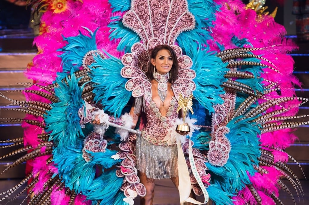 Miss Nicaragua Tiffany Coleman wins the national costume award. Miss Nicaragua Tiffany Coleman wins the national costume award.
