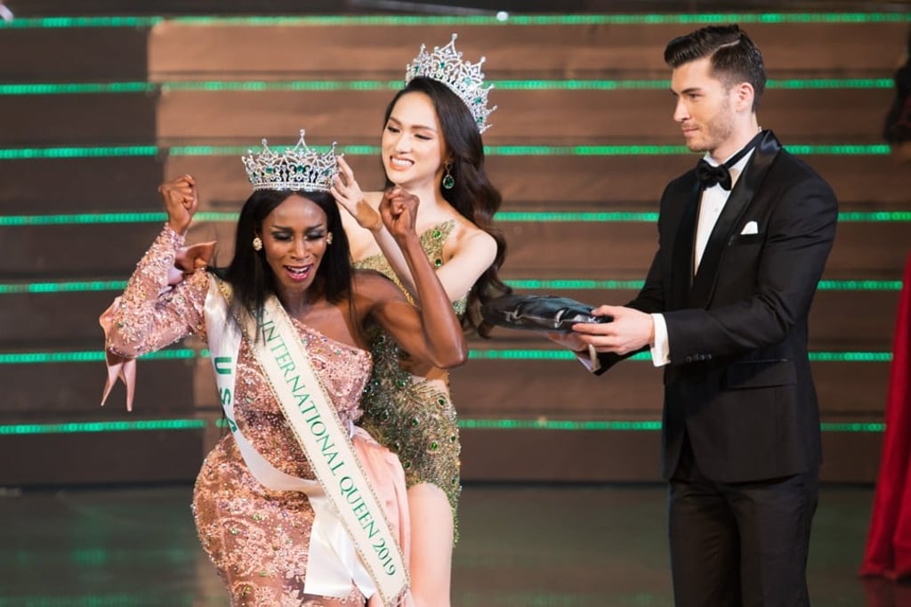 Jazell Barbie Royale is crowned Miss International Queen 2019, an LGBT transgender beauty contest, at Tiffany Theatre in Pattaya, Thailand. Jazell Barbie Royale is crowned Miss International Queen 2019, an LGBT transgender beauty contest, at Tiffany Theatre in Pattaya, Thailand.