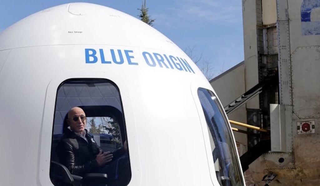 Jeff Bezos, founder of Amazon and Blue Origin, pictured in 2017. Photo: Reuters