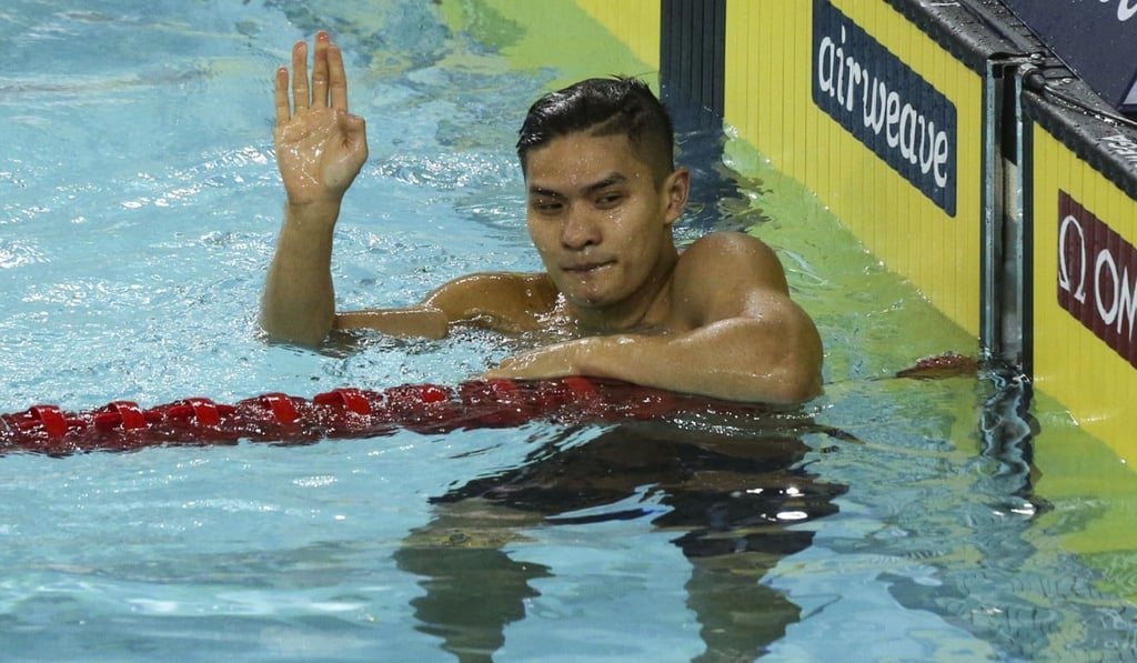 Kenneth To at the 2017 Swimming World Cup at Victoria Park pool in Causeway Bay. He broke 17 records for Hong Kong. Photo: Felix Wong